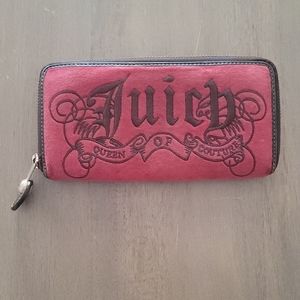 Rare Vintage Red Velour Juicy Couture Wallet